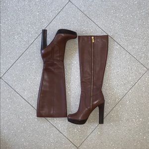MICHAEL by Michael Kors Mocha Leather Boots